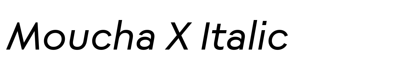 Moucha X Italic